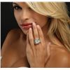 Image 3 : 18KT White Gold 11.07ctw Diamond Ring