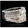 Image 7 : 18KT White Gold 11.07ctw Diamond Ring