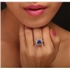 Image 3 : 14KT White Gold 1.89ct Tanzanite and Diamond Ring