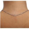 Image 3 : 14KT White Gold 1.21ctw Diamond Pendant With Chain