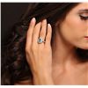 Image 3 : 14KT White Gold 1.52ct Emerald and Diamond Ring