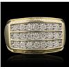 Image 4 : 14KT Yellow Gold 0.71ctw Diamond Ring