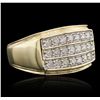 Image 5 : 14KT Yellow Gold 0.71ctw Diamond Ring