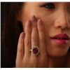 Image 1 : 14KT Yellow Gold 9.72ct Ruby and Diamond Ring