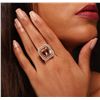 Image 2 : 14KT Yellow Gold 12.60ct Morganite and Diamond Ring