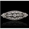 Image 3 : 14KT Yellow and White Gold 3.00ctw Diamond Brooch