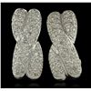 Image 4 : 14KT White Gold 1.27ctw Diamond Earrings