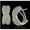 Image 5 : 14KT White Gold 1.27ctw Diamond Earrings