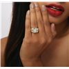 Image 1 : 14KT Yellow Gold 2.17ctw Marquise Cut Diamond Ring