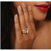 Image 3 : 14KT Yellow Gold 2.17ctw Marquise Cut Diamond Ring