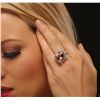 Image 3 : 14KT White Gold 14.45ct Morganite and Diamond Ring