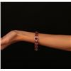 Image 3 : 14KT Yellow Gold 10.54ctw Ruby and Diamond Bracelet