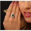 Image 2 : Platinum 2.28ct Emerald and Diamond Ring