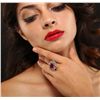 Image 3 : 14KT White Gold 11.02ct Ruby and Diamond Ring