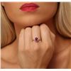 Image 3 : 14KT White Gold 1.56ct Ruby and Diamond Ring