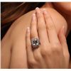 Image 3 : 14KT White Gold 3.96ct Aquamarine and Diamond Ring