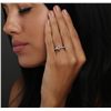 Image 1 : 14KT White Gold EGL Certified 1.53ctw Diamond Ring