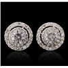 Image 4 : 14KT White Gold 2.34ctw Diamond Earrings