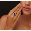 Image 1 : 14KT White Gold 5.87ct Tanzanite and Diamond Ring