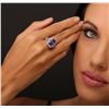 Image 3 : 14KT White Gold 5.87ct Tanzanite and Diamond Ring