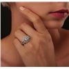 Image 2 : 14KT White Gold 1.23ct EGL USA Certified Brilliant Cut Diamond Ring