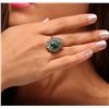 Image 3 : 14KT White Gold 5.09ct Emerald and Diamond Ring