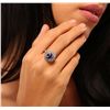 Image 1 : 14KT White Gold 2.99ct Tanzanite and Diamond Ring