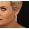 Image 2 : 18KT White Gold 8.01ctw Diamond Earrings
