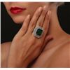 Image 1 : 14KT Two-Tone 17.96ct Emerald and Diamond Ring