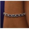 Image 3 : 14KT Two-Tone Gold 9.00ctw Tanzanite and Diamond Bracelet