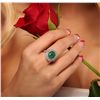 Image 2 : 14KT White Gold 3.55ct Emerald and Diamond Ring