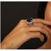Image 3 : 14KT White Gold 12.33ct Sapphire and Diamond Ring