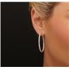 Image 2 : 14KT White Gold 4.19ctw Diamond Earrings