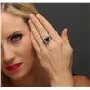 Image 1 : 14KT Yellow Gold 5.34ct Emerald and Diamond Ring
