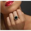 Image 2 : 14KT Yellow Gold 5.34ct Emerald and Diamond Ring