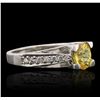 Image 5 : 14KT White Gold 4.95ct Sapphire and Diamond Ring