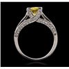 Image 6 : 14KT White Gold 4.95ct Sapphire and Diamond Ring