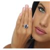 Image 3 : Platinum 1.86ct Tanzanite and Diamond Ring