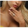 Image 3 : Platinum EGL Certified 4.78ctw Diamond Ring