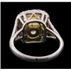 Image 7 : Platinum EGL Certified 4.78ctw Diamond Ring