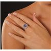 Image 3 : 14KT White Gold 1.82ct Tanzanite and Diamond Ring