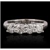 Image 3 : 14KT White Gold 1.20ctw Diamond Ring