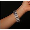 Image 3 : 18KT White Gold 32.00ctw Sapphire, Ruby, Emerald and Diamond Bracelet