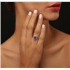 Image 3 : 14KT Two-Tone Gold 1.83ct Tanzanite and Diamond Ring