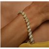 Image 3 : 18KT Yellow Gold 14.48ctw Diamond Bracelet