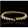 Image 9 : 18KT Yellow Gold 14.48ctw Diamond Bracelet
