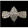 Image 4 : 14KT Yellow Gold 0.36ctw Diamond Ring