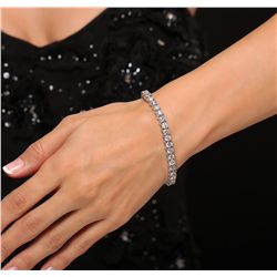 14KT White Gold 12.85ctw Diamond Tennis Bracelet