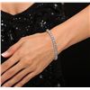 Image 1 : 14KT White Gold 12.85ctw Diamond Tennis Bracelet