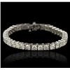 Image 3 : 14KT White Gold 12.85ctw Diamond Tennis Bracelet